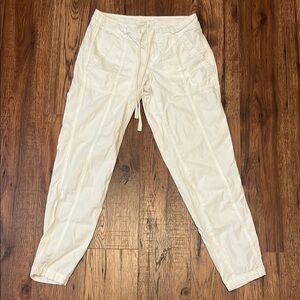 Lou & Grey White Cotton Pants